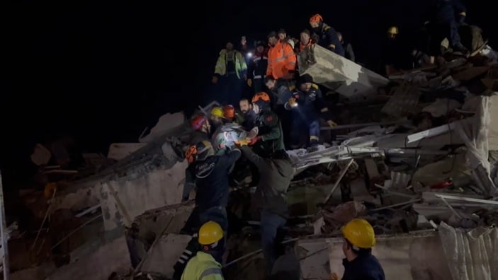 Hatay'da 46 saat sonra kurtuluş, Ensonhaber kamerasına yansıdı