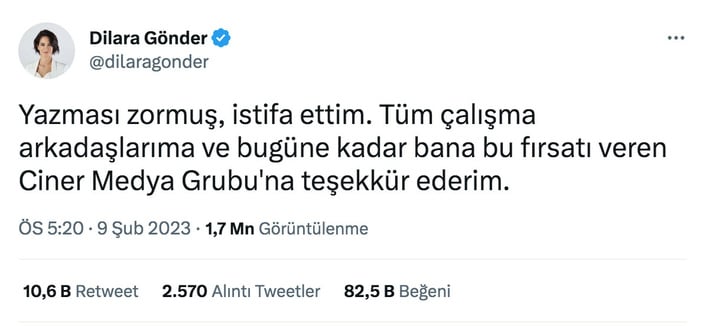 Dilara Gönder istifa etti! Dilara Gönder kimdir, nereli ve kaç yaşında?