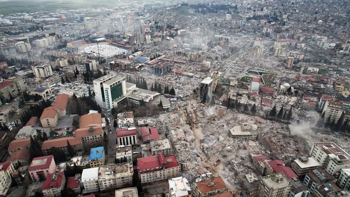 Kahramanmaraş'ta depremin merkez üssü Pazarcık'ta arama kurtarma çalışmaları tamamlandı