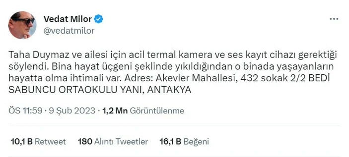 8 gündür enkazda olan Fenomen Taha Duymaz hakkında iddialar