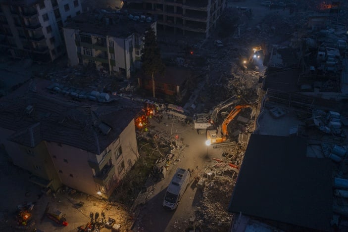 Kahramanmaraş merkezli depremlerden etkilenen Hatay'dan son görüntüler