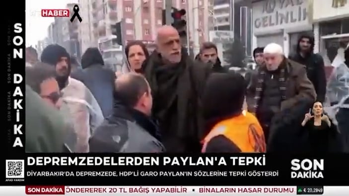 Depremzede vatandaştan HDP'li Garo Paylan'a tepki