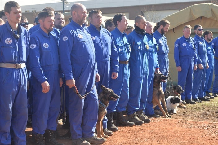 Rusya'ya ait arama kurtarma ekibi Kahramanmaraş'tan ayrıldı