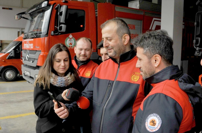 Kahramanmaraş'ta enkazdan kendisini çıkaran itfaiye ekibini arayarak teşekkür etti