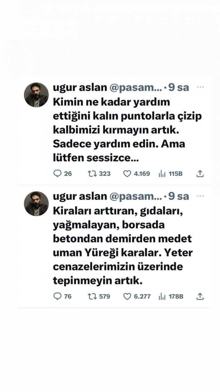 Uğur Aslan: Cenazelerimizin üzerinde tepinmeyin artık