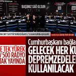 Cumhurbaşkanı Erdoğan 'Türkiye Tek Yürek' ortak yayınına bağlandı