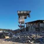 Hatay'da bina yıkılmasına rağmen güvercin yuvaları yıkılmadı