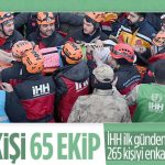 İHH'nin bin 147 kişilik arama kurtarma ekibi, 265 kişiyi enkazdan kurtardı