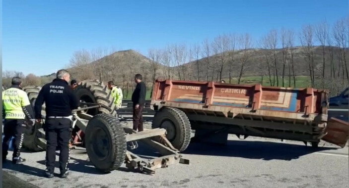 Tanker, traktöre çarptı: 1 ağır yaralı - Yeniden #3