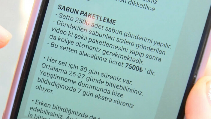 Evde sabun paketleme ilanından para kazanmak isterken 52 bin lira dolandırıldı #4