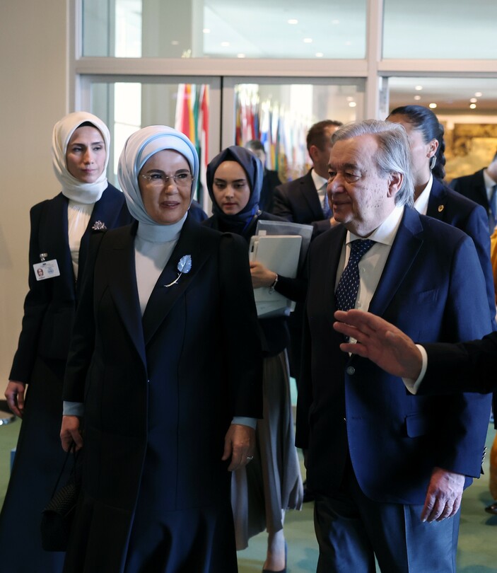 BM Genel Sekreteri Guterres, Emine Erdoğan ile görüştü