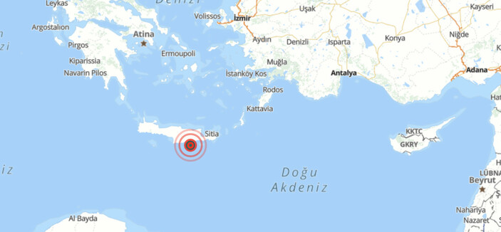 Muğla açıklarında 4.4. büyüklüğünde deprem