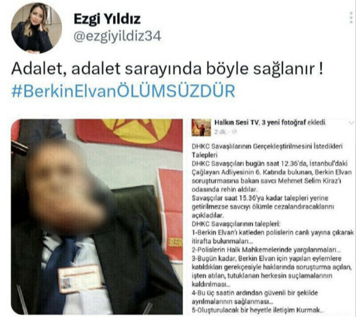 Savcı Mehmet Selim Kiraz'ın şehit edilmesini öven İBB çalışanı gözaltına alındı