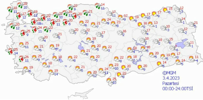 Hava sıcaklıkları mevsim normallerine dönüyor! İstanbullular hafta sonunu güneş ve yağmurla geçirecek