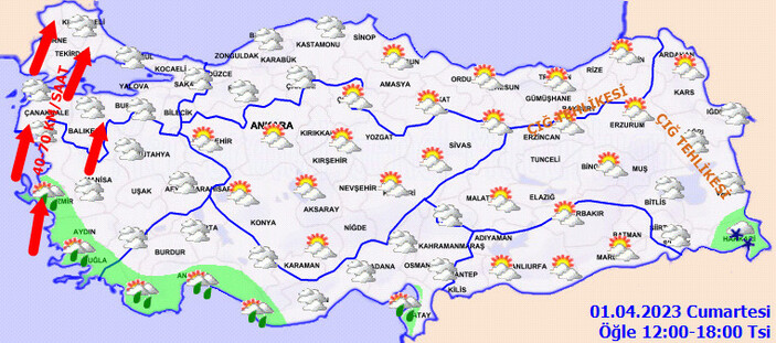 Marmara ve Ege'de kuvvetli fırtına bekleniyor