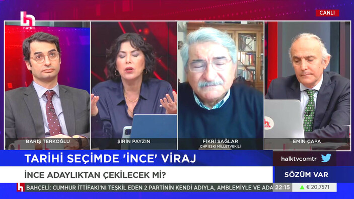 Şirin Payzın, anketlerde AK Parti ve Cumhurbaşkanı Erdoğan'ın birinci olduğunu duyunca lafını unuttu