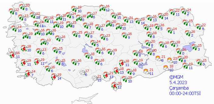 Yurt geneline sarı ve turuncu alarm: 60 il uyarıldı