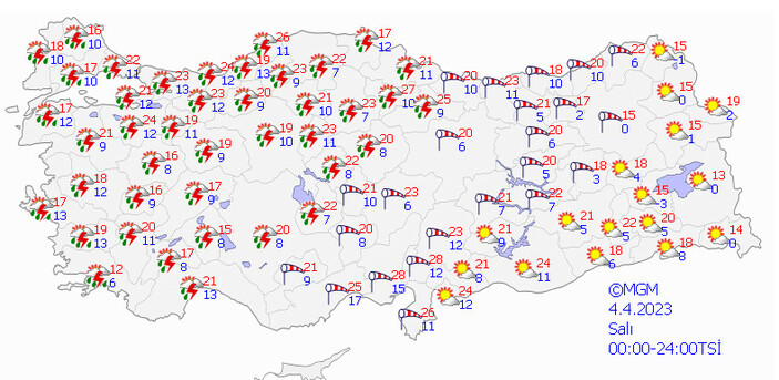 Yurt geneline sarı ve turuncu alarm: 60 il uyarıldı