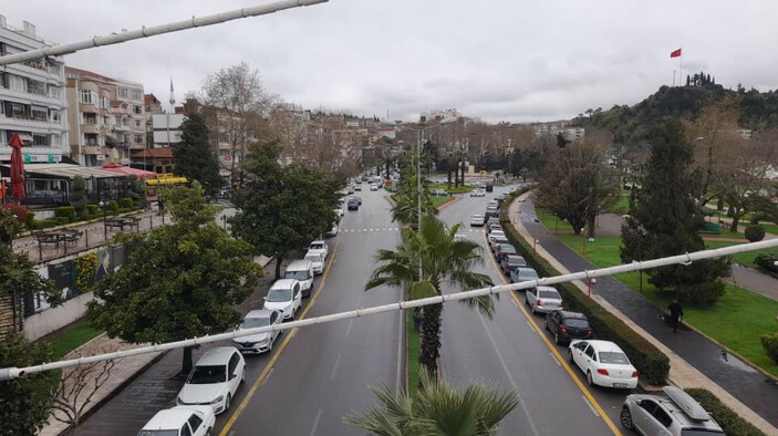 Zonguldak Ereğli’de lodos ve yağış etkili oldu