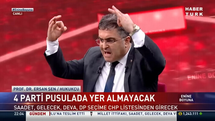 Sevilay Yılman'ın 6'lı koalisyonun HDP ile ortaklığını savunması Ersan Şen'i çileden çıkardı