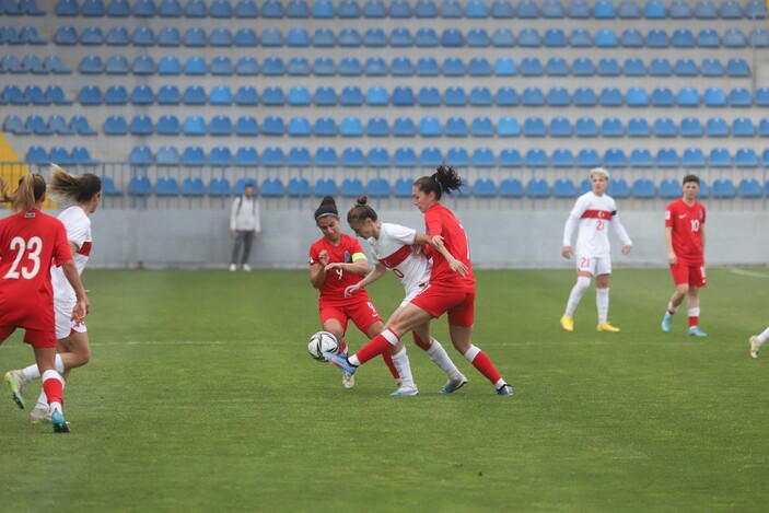 A Milli Kadın Futbol Takımı, Azerbaycan'ı tek golle mağlup etti