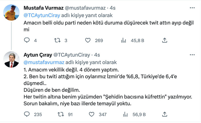 İyi Parti'de çatlak büyüyor! Aytun Çıray oylarının düşmesini Lütfü Türkkan'a bağladı