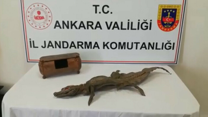 Ankara'da tarihi eser operasyonu: Jandarma 5 milyonluk vurguna engel oldu