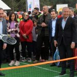 Mehmet Kasapoğlu, Kahramanmaraş'ta portatif tenis kortu açtı