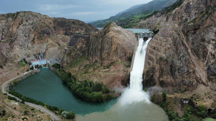 Sivas'ta Kılıçkaya Barajı yüzde 100 doluluğa ulaştı