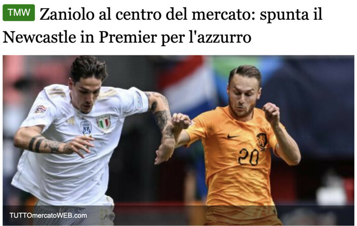 Newcastle United, Nicolo Zaniolo'nun peşinde