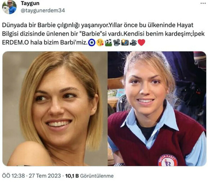 Hayat Bilgisi'nin Barbie'si ünlü futbolcunun kardeşi çıktı! Duyanlar şoke oldu...