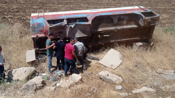 Mardin'de doldurmaya çalıştığı su tankının altında kaldı