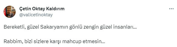 Sakarya Valisi Çetin Oktay Kaldırım'ın yaşlı kadınla sohbeti yüzleri gülümsetti