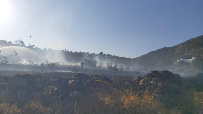 Muğla'da makilik alanda yangın çıktı