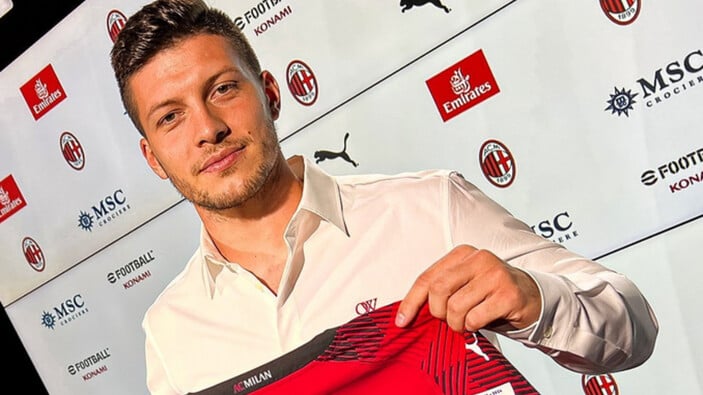 Luka Jovic bedelsiz olarak Milan'da