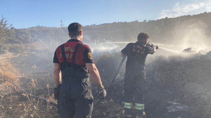 Muğla'da makilik alanda yangın çıktı