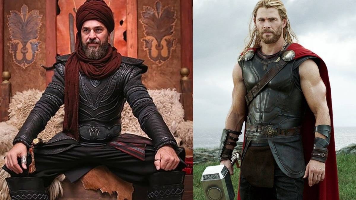 Avengers’ın Thor’u Diriliş Ertuğrul’un Ertuğrul Gazi’si bir araya geldi...