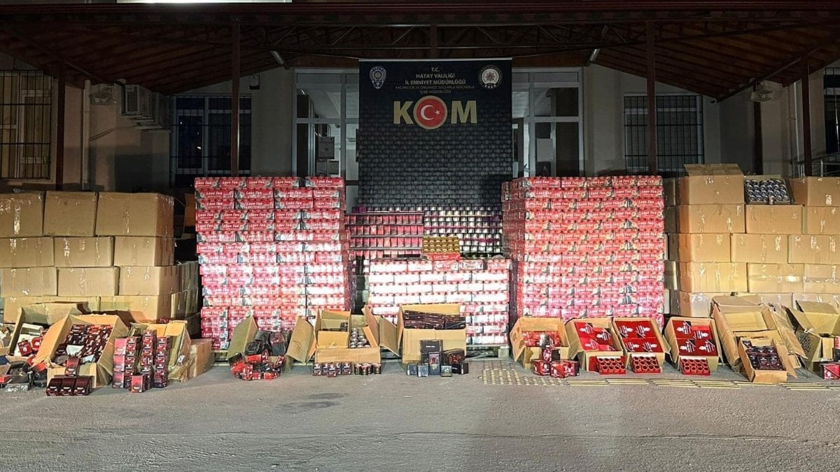 Hatay'da 52 bin adet gümrük kaçağı cinsel içerikli ürün ele geçirildi