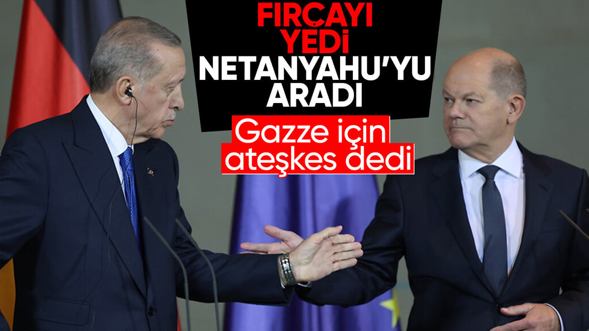 İsrail destekçisi Olaf Scholz'a Cumhurbaşkanı Erdoğan etkisi: Netanyahu'ya 