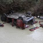 Manisa'da Gediz Nehri'ne uçan araçta 3 kişi hayatını kaybetti