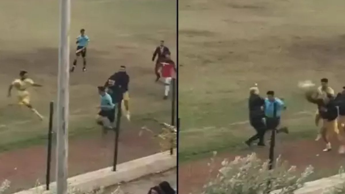 Mersin'deki amatör maçta olay! Hakemlere saldıran futbolcu takımdan uzaklaştırıldı