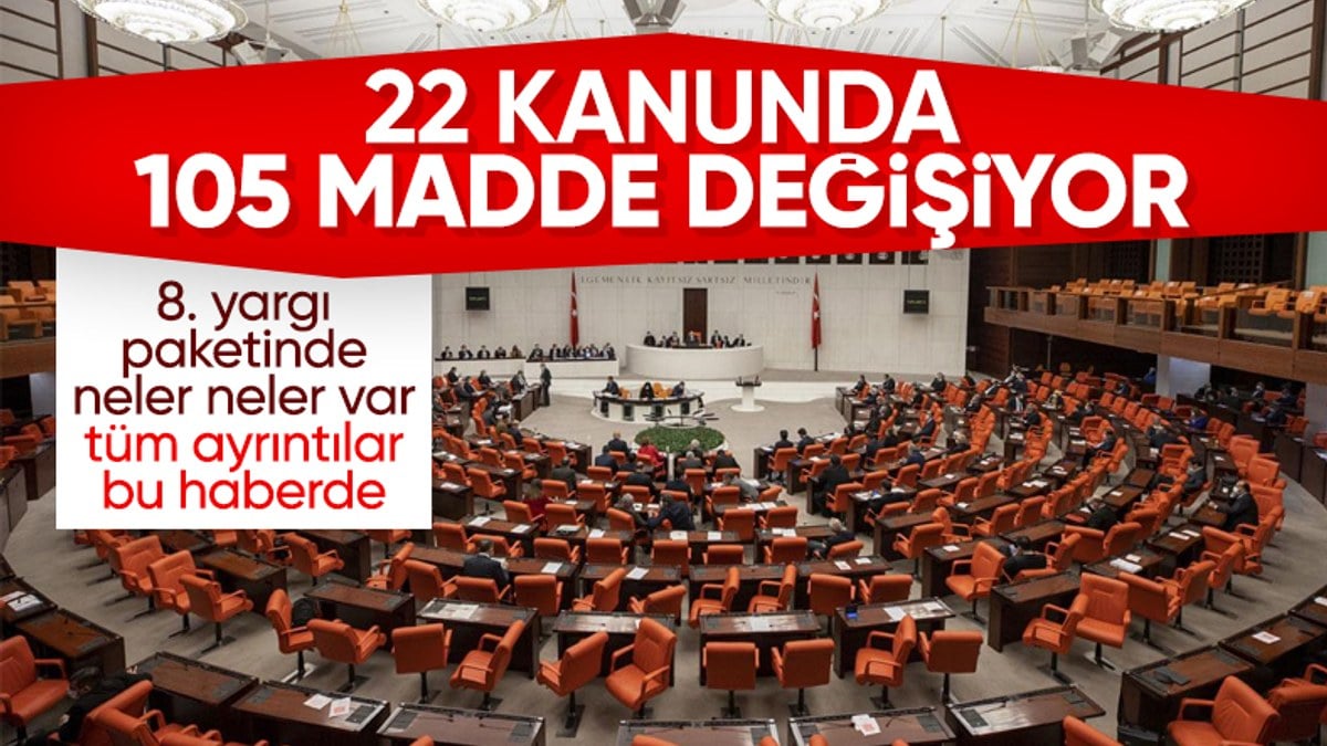 8. yargı paketinden detaylar! 105 madde değişiyor: Adli para cezaları, denetimli serbestlik...