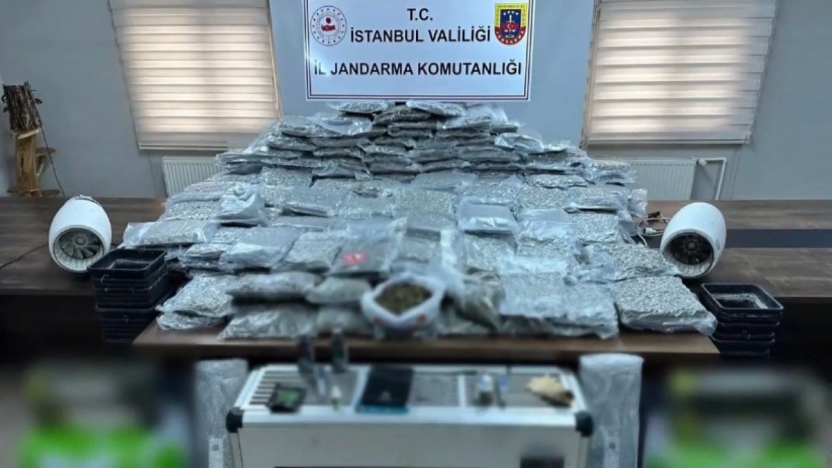 İstanbul'da uyuşturucu serasına çevrilen villaya baskın