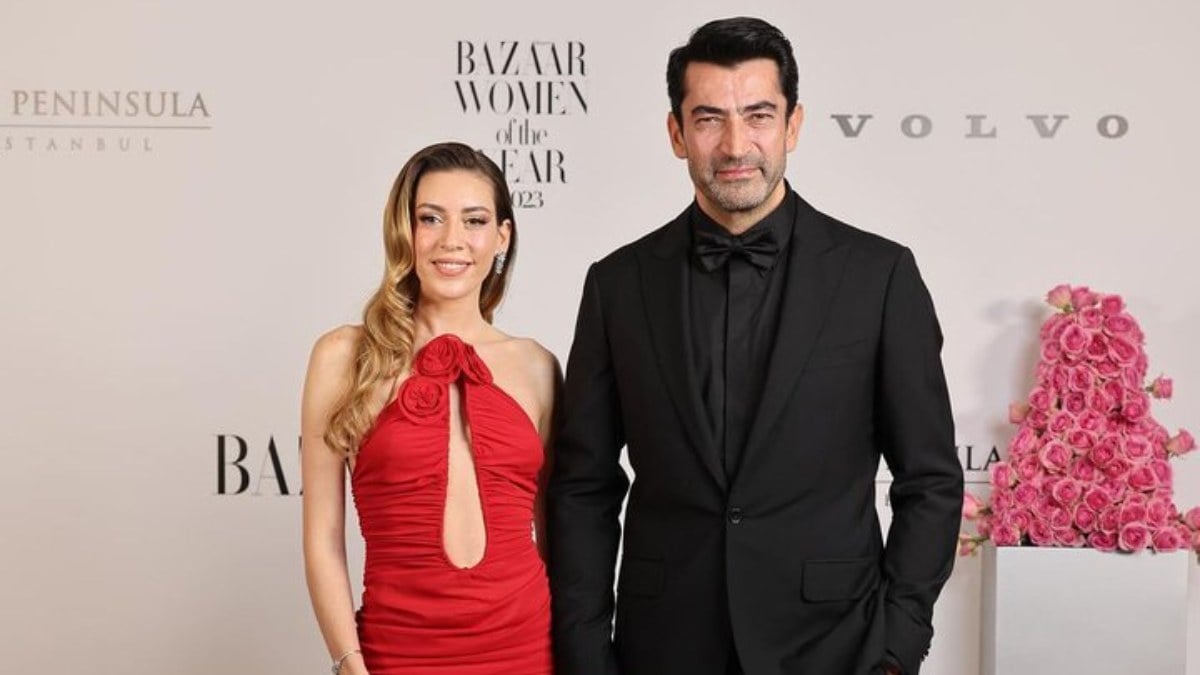 Kenan İmirzalıoğlu ve Sinem Kobal ödül törenine damga vurdular