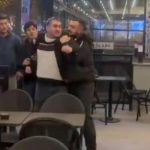 Niğde'de Starbucks protestosunda polise tokat attı